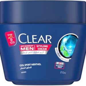 clear mens styling cream cool sport 210ml 52.8